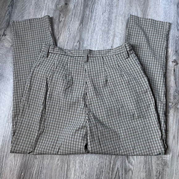 Vintage Eddie Bauer Checkered Pants 12 petite - Picture 1 of 7